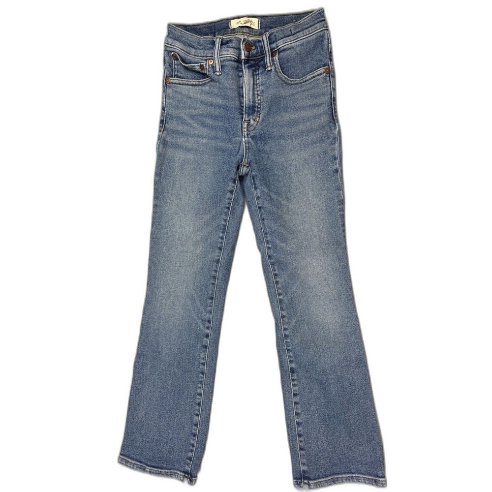 Madewell Size 25 Womens Jeans Cali Demi Boot Med Wash Mid Rise Stretch